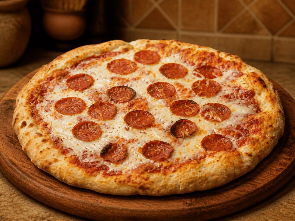 Pepperoni Crispy Pizza at Becco Orlando